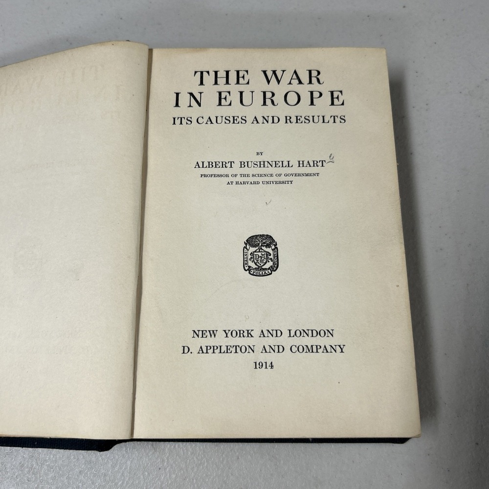 1914 book The War in Europe: Its Causes and Results by Albert Bushnell